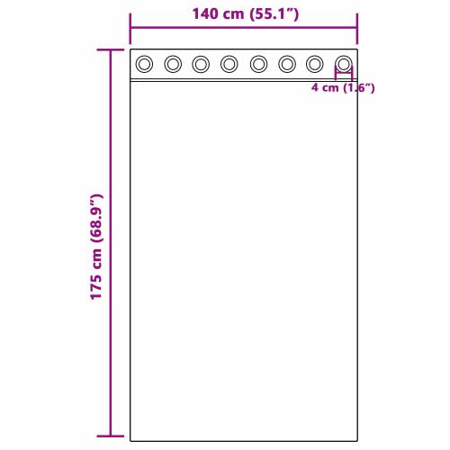 Zavjese sa zavjesama 2 pcs Antracit 175 x 140 cm Poliester Cijena