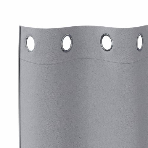 Zavjese sa zavjesama 2 pcs Svjetlosiva 245 x 140 cm Poliester Cijena