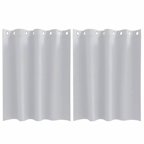 Zavjese sa zavjesama 2 pcs Svijetlo siva 140 x 140 cm Poliester Cijena