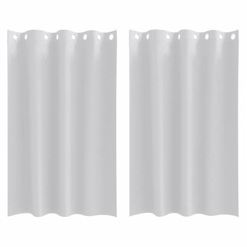 Zavjese sa zavjesama 2 pcs Svijetlo siva 175 x 140 cm Poliester Cijena