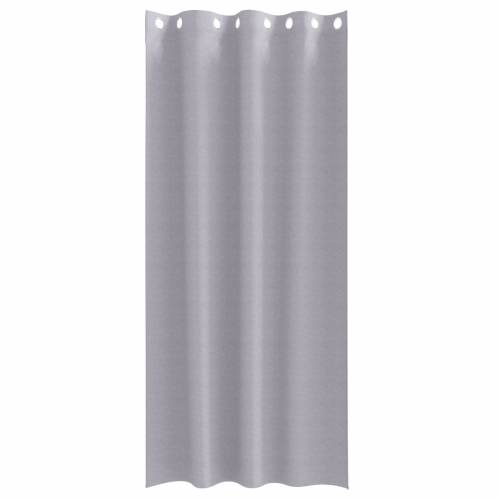 Zavjese sa zavjesama 2 pcs Metalna siva 245 x 140 cm Poliester Cijena