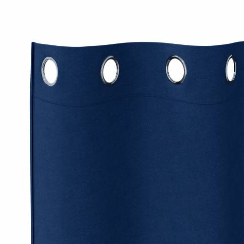 Zavjese sa zavjesama 2 pcs Tamno plava 175 x 140 cm Poliester Cijena
