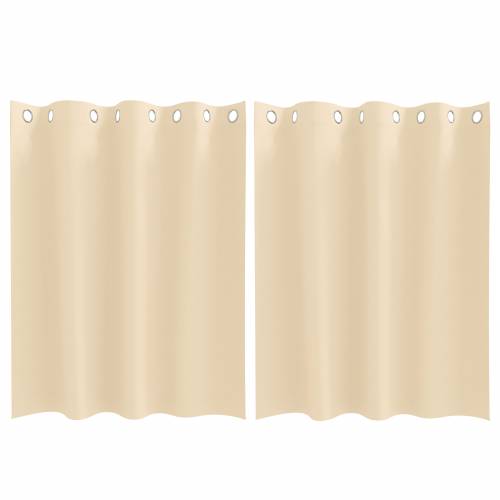 Zavjese sa zavjesama 2 pcs Krema 140 x 140 cm Poliester Cijena