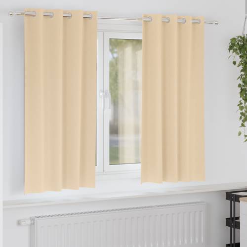 Zavjese sa zavjesama 2 pcs Krema 175 x 140 cm Poliester Cijena