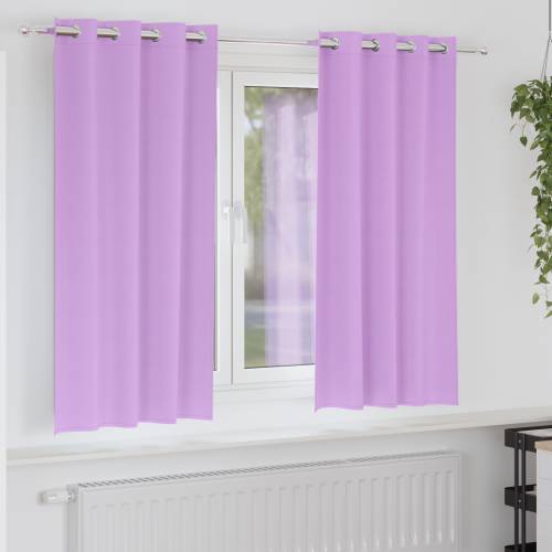 Zavjese sa zavjesama 2 pcs Ljubičasta 175 x 140 cm Poliester Cijena