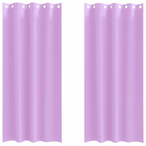 Zavjese sa zavjesama 2 pcs Ljubičasta 260 x 140 cm Poliester Cijena