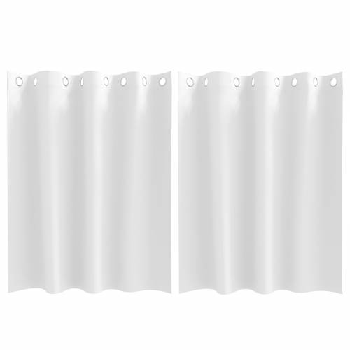 Zavjese sa zavjesama 2 pcs Čista bijela 140 x 140 cm Poliester Cijena