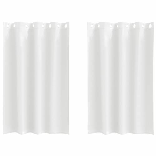 Zavjese sa zavjesama 2 pcs Čista bijela 175 x 140 cm Poliester Cijena