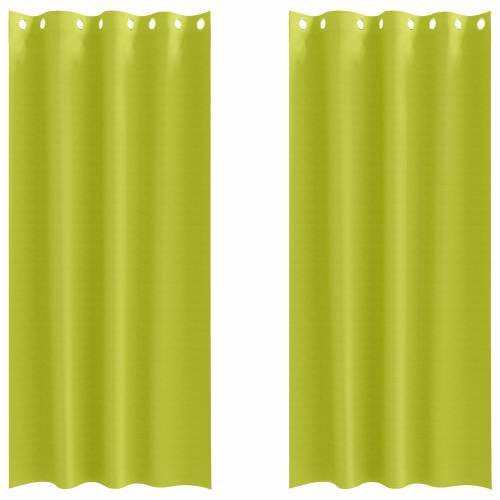 Zavjese 2 pcs Jabukova zelena 260 x 140 cm Poliester Cijena