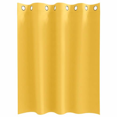 Zavjese 2 pcs žuta boja senfa 140 x 140 cm Poliester Cijena