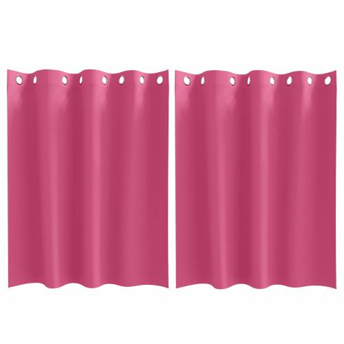 Zavjese sa zavjesama 2 pcs Svijetla roza 140 x 140 cm Poliester Cijena
