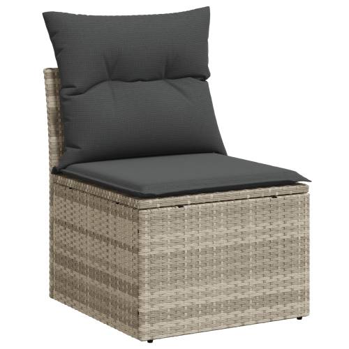 6-dijelni vrtni sofa set sa jastučićima svjetlosiva poly rattan Cijena