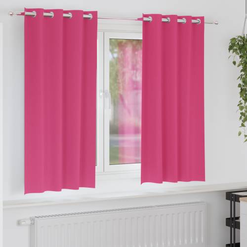 Zavjese sa zavjesama 2 pcs Svijetla roza 175 x 140 cm Poliester Cijena