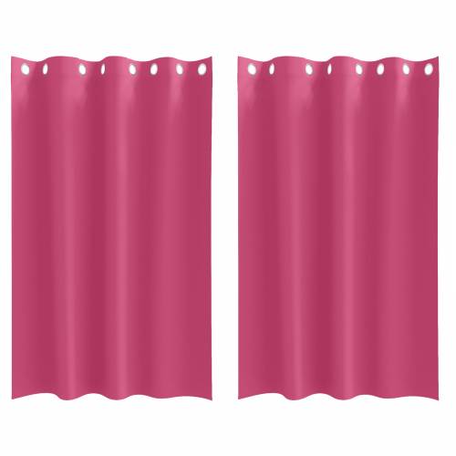 Zavjese sa zavjesama 2 pcs Svijetla roza 175 x 140 cm Poliester Cijena