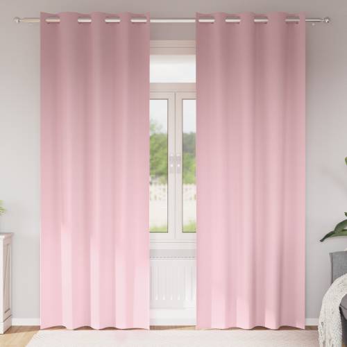 Zavjese 2 pcs Bebe ružičasta 225 x 140 cm Poliester Cijena