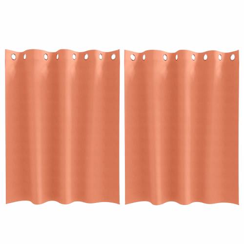 Zavjese sa zavjesama 2 pcs Terakota 140 x 140 cm Poliester Cijena