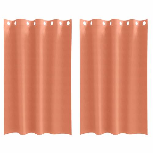 Zavjese sa zavjesama 2 pcs Terakota 175 x 140 cm Poliester Cijena