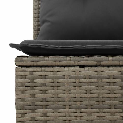 9 komadni set sofas za vrt s jastučićima siva poli ratan Cijena