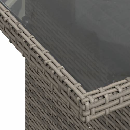 9 komadni set sofas za vrt s jastučićima siva poli ratan Cijena