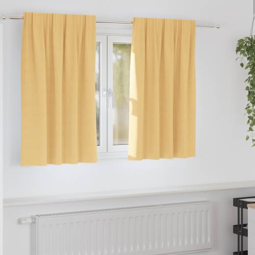 Zavjese sa zavjesama 2 pcs Bež 140 x 140 cm Poliester Cijena