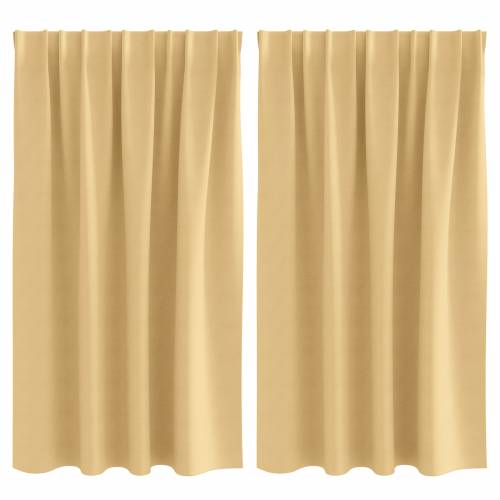 Zavjese sa zavjesama 2 pcs Bež 140 x 140 cm Poliester Cijena