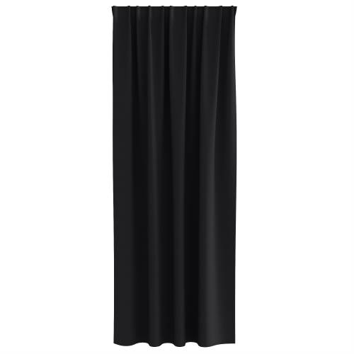 Zavjese sa zavjesama 2 pcs Crna 260 x 140 cm Poliester Cijena