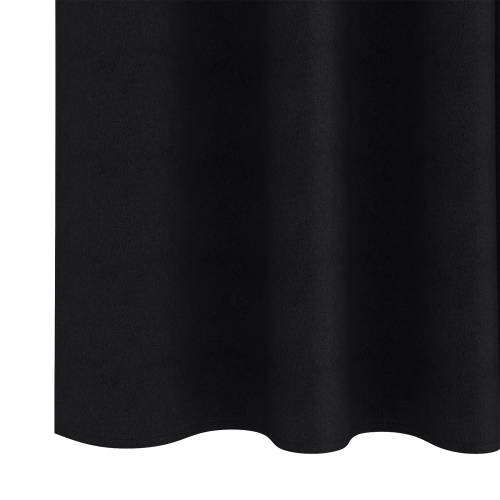 Zavjese sa zavjesama 2 pcs Crna 260 x 140 cm Poliester Cijena