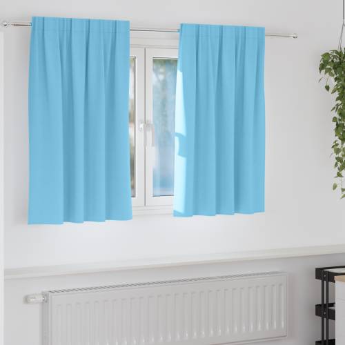 Zavjese 2 pcs Svijetlo plava 140 x 140 cm Poliester Cijena