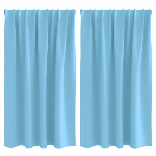 Zavjese 2 pcs Svijetlo plava 140 x 140 cm Poliester Cijena