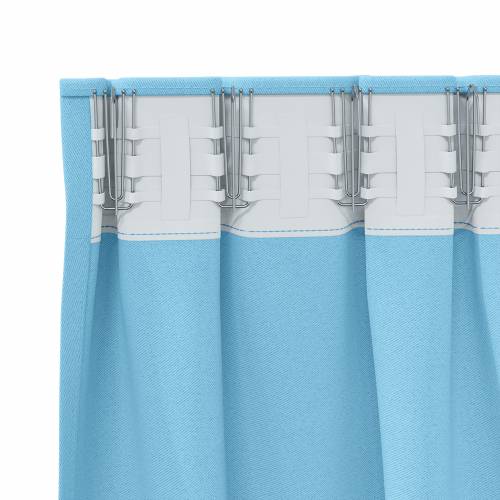 Zavjese 2 pcs Svijetlo plava 140 x 140 cm Poliester Cijena
