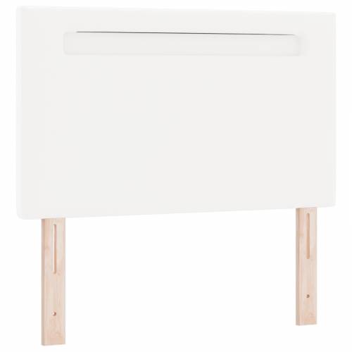 krevet s madracem - bijeli 100x200 cm od umjetne kože. Cijena