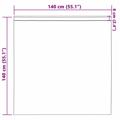 Zavjese sa zavjesama 2 pcs Sivo-smeđa 140 x 140 cm Poliester Cijena