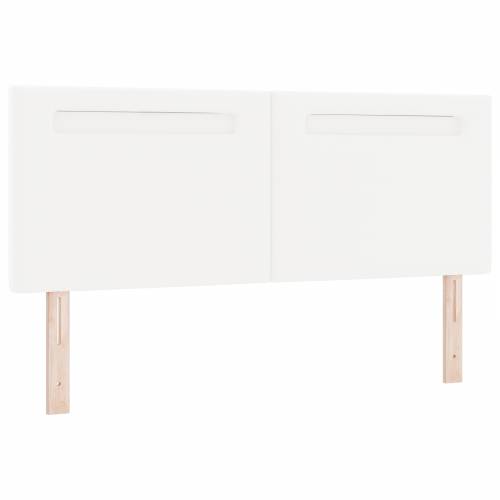 Box Spring krevet s madracem u bijeloj boji, 140 x 200 cm, izrađen od umjetne kože. Cijena