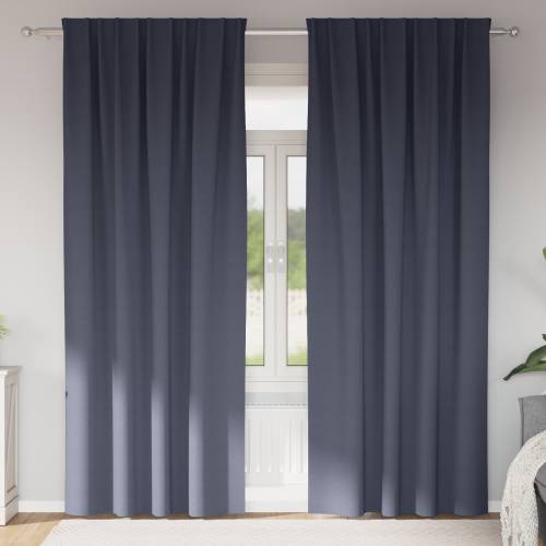 Zavjese sa zavjesama 2 pcs Antracit 260 x 140 cm Poliester Cijena
