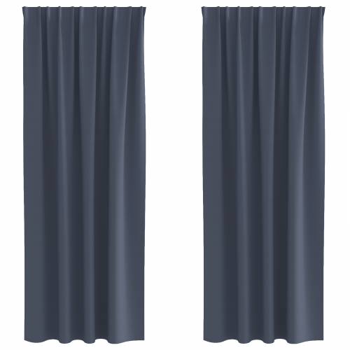 Zavjese sa zavjesama 2 pcs Antracit 260 x 140 cm Poliester Cijena