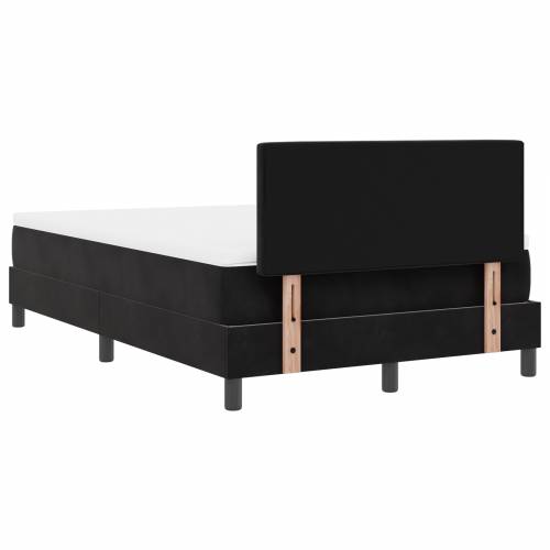 Box Spring Krevet s Madracem Crni Mali Dupli Baršun Cijena