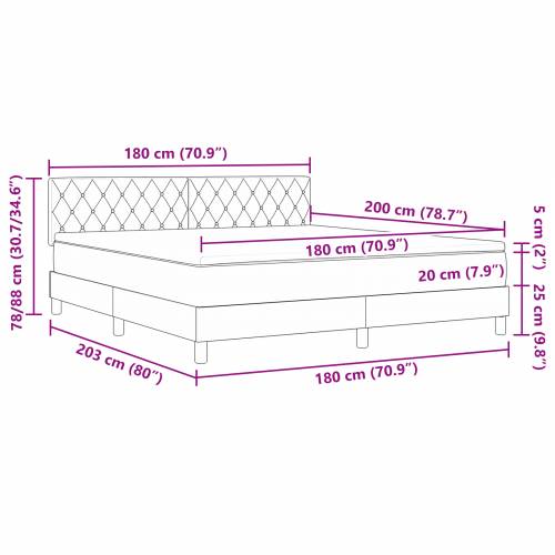 Box Spring Krevet s Madracem Tamnoplavi Super King Baršun Cijena