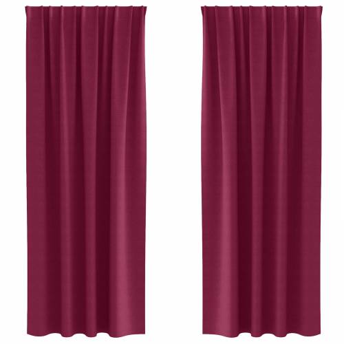 Zavjese sa zavjesama 2 pcs Svijetlo siva 225 x 140 cm Poliester Cijena