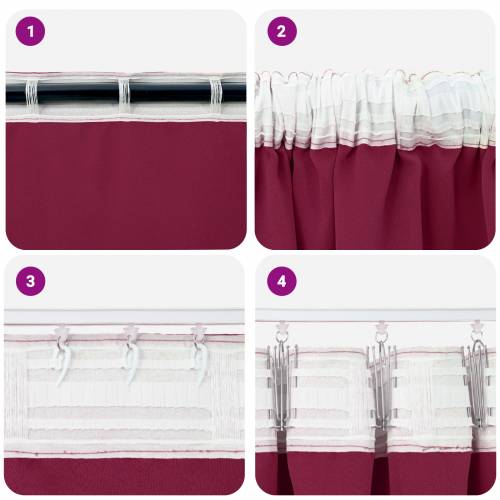 Zavjese sa zavjesama 2 pcs Svijetlo siva 225 x 140 cm Poliester Cijena