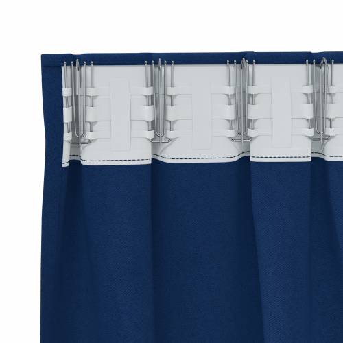 Zavjese sa zavjesama 2 pcs Tamno plava 140 x 140 cm Poliester Cijena