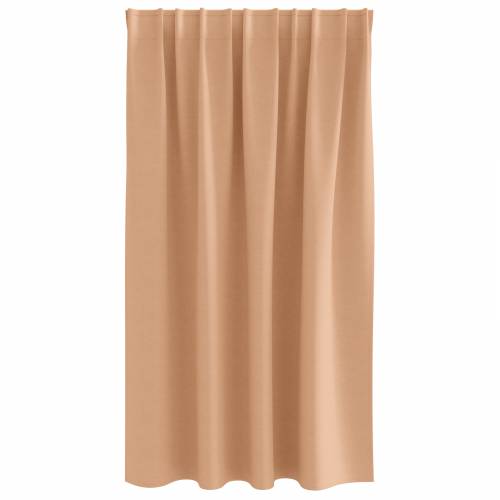 Zavjese sa zavjesama 2 pcs Svjetlosmeđa 140 x 140 cm Poliester Cijena