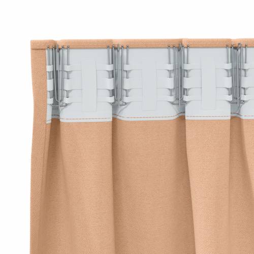 Zavjese sa zavjesama 2 pcs Svjetlosmeđa 140 x 140 cm Poliester Cijena