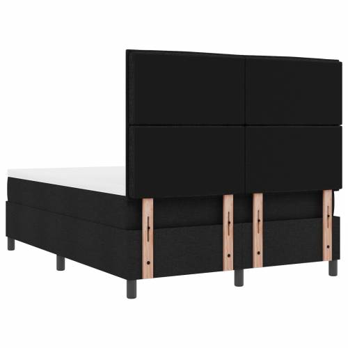 Krevet s kutijom opruga s madracem Crna 160x200 cm Tkanina Cijena