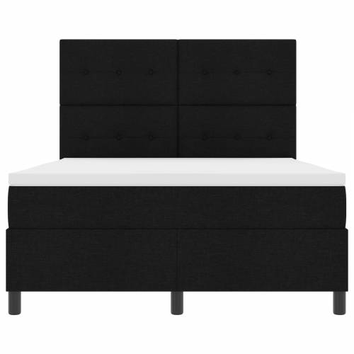 Box Spring Krevet s Madracem Crni 160x200 cm Tkanina Cijena