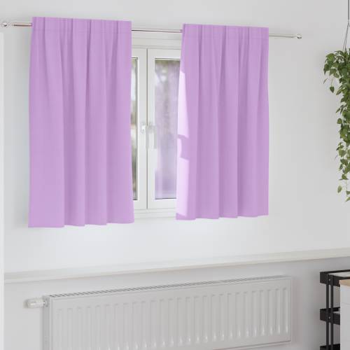 Zavjese sa zavjesama 2 pcs Ljubičasta 140 x 140 cm Poliester Cijena