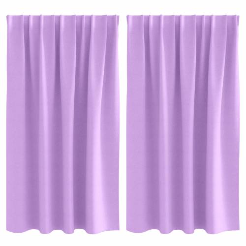 Zavjese sa zavjesama 2 pcs Ljubičasta 140 x 140 cm Poliester Cijena