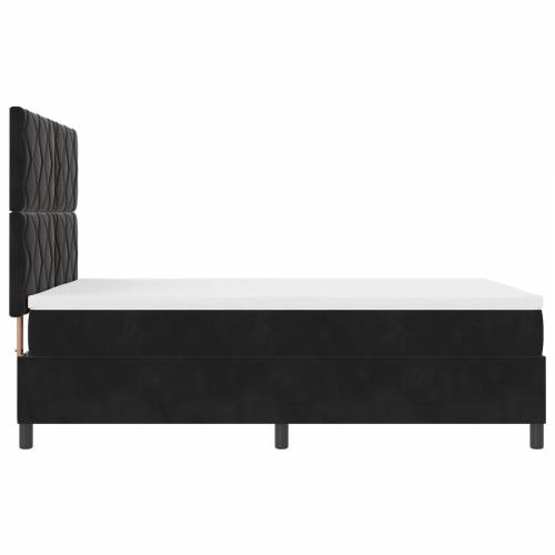 Box Spring Krevet s Madracem Crni 140x190 cm Baršun Cijena