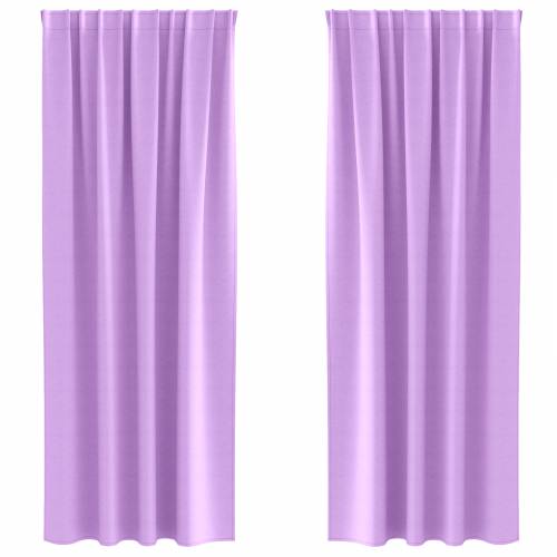 Zavjese sa zavjesama 2 pcs Ljubičasta 245 x 140 cm Poliester Cijena