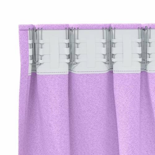 Zavjese sa zavjesama 2 pcs Ljubičasta 245 x 140 cm Poliester Cijena