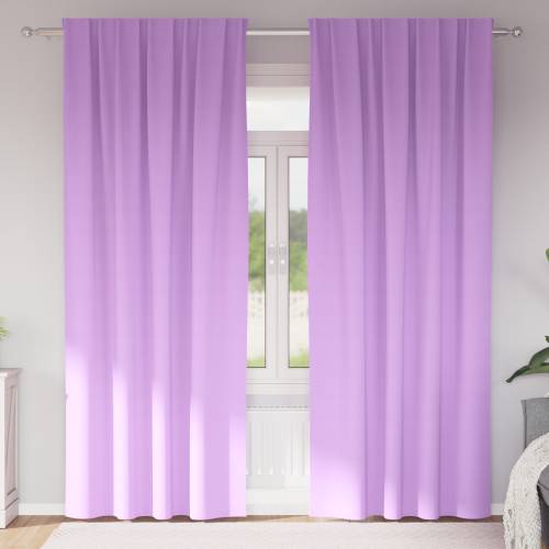 Zavjese sa zavjesama 2 pcs Ljubičasta 260 x 140 cm Poliester Cijena